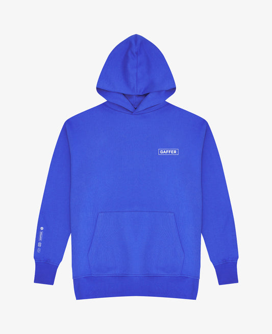 GAFFER COBALT BLUE LEGACY LOGO HOODIE