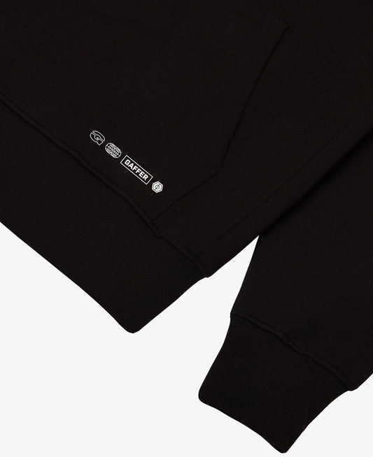 GAFFER BLACK & WHITE SIGNATURE SLEEVE HOODIE