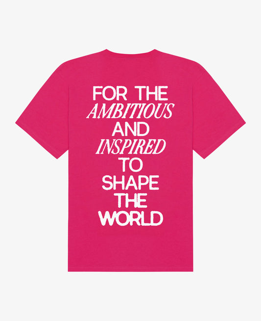 GAFFER PINK WORLD GRAPHIC T-SHIRT