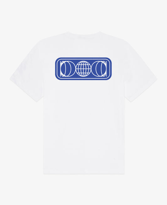 GAFFER WHITE & BLUE LEGACY LOGO T-SHIRT